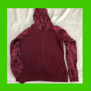 Aeropostale Women's Hoodie Burgundy Size Medium
